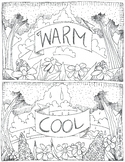 Warm and cool color sheet