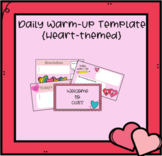 Warm-up/Daily Intro. Slides {Heart Themed}