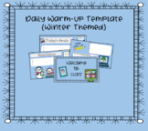 Warm-up/Daily Intro. Slides {Winter-Themed}