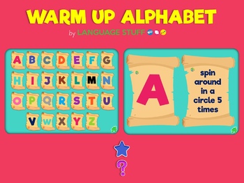 Preview of Warm up alphabet (PowerPoint)