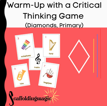 Preview of Warm-up with a Critical Thinking Game (Diamonds, Primary)