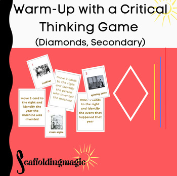 Preview of Warm-up with a Critical Thinking Game (Diamonds, Secondary)