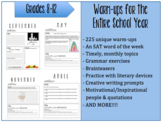 Warm-ups for the Entire School Year: 225 Prompts