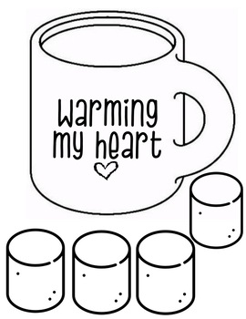 Warming My Heart (Hot Cocoa mug with marshmallows) by thirdgrade fairytale