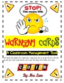 Warning Cards (A Classroom Management Tool!)