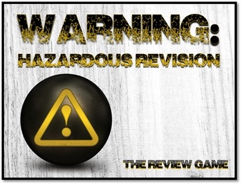 Preview of Warning: Hazardous Revision - Fun Test Prep Review Game
