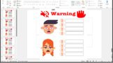 Warning Sign PPT- Classroom management (NO NEED TO PRINT)
