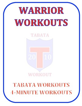 Preview of Warrior Workouts: Tabata Workout Cards Distance Learning