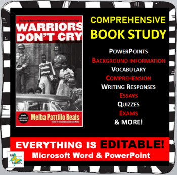 Preview of Warriors Don't Cry by Melba Patillo Beals - Comprehensive Book/Novel Study