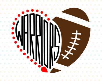 Pirates football heart scribble letters SVG SCA 19 –