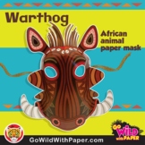 Warthog Mask | Printable Craft Activity | African Animal P