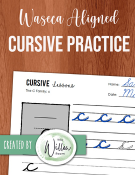 Preview of Waseca Aligned Cursive Practice