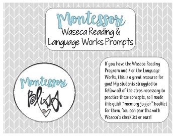 Preview of Waseca Reading & Language Works Booklet