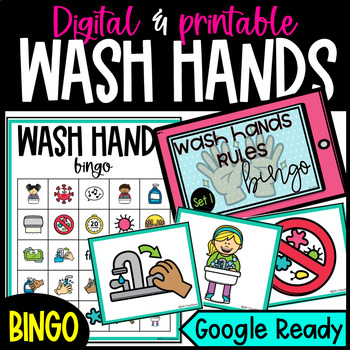 Preview of Washing Hands Bingo | Hand Wash Bingo | Good Hygiene Lesson | First Week Game