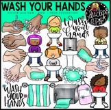 Wash Your Hands Clip Art Bundle {Educlips Clipart}