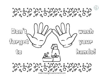 Wash Your Hands Coloring Worksheets Teaching Resources Tpt