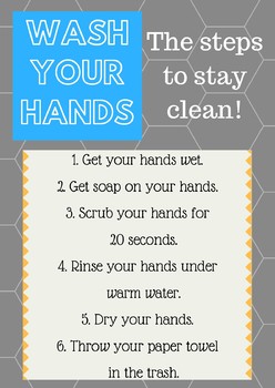 Preview of Wash Your Hands Poster