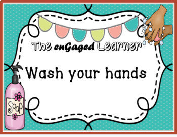 Preview of Wash your hands draggable pictures virtual