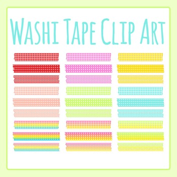 Pink Washi Tape Clip Art, Washi Tape Clipart set