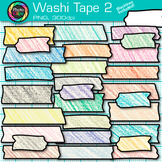 Washi Tape Clipart Images: 63 Digital Adhesive Tape Clip A