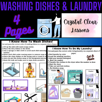 Preview of Washing Dishes & Laundry Practice