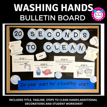 Washing Hands Bulletin Board by Learning in an Hour | TpT