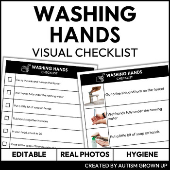 Washing Hands Visual Sequence Cards Hygiene Visuals