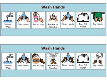 Preview of Washing Hands Visual Schedule