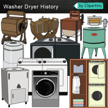 Preview of Washing Machine Clip Art evolution