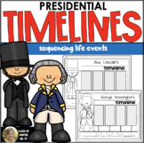 Washington & Lincoln Timelines President's Day for Kindergarten & First