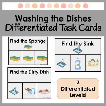 Preview of Washing the Dishes Task Cards