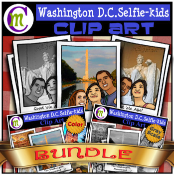 Preview of Washington D.C. Clipart USA Travel BUNDLE CM