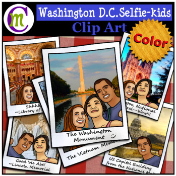Preview of Washington D.C. Clipart USA Travel Color CM