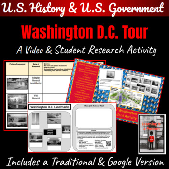 Preview of U.S. Government & History | Washington D.C. Tour | Video & Student Activity