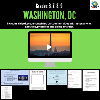 Preview of Washington, DC - A Virtual Field Trip for Grades 6-9