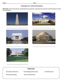 Washington D.C.: Label the Monuments