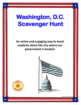 Washington, D.C. Scavenger Hunt by Carol Weiss | TpT
