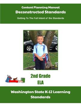 Preview of Washington Deconstructed Standards Content Planning Manual 2nd Grade ELA