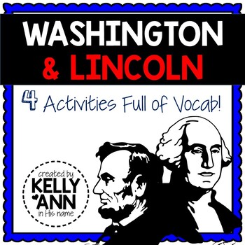 Preview of George Washington and Abraham Lincoln Activities - Presidents' Day Bundle
