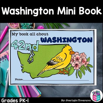 Preview of Washington Mini Book for Early Readers - A State Study