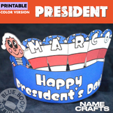 Washington Name Crafts and Activities- President's Day Hat