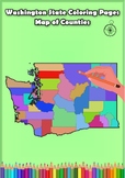 Washington State Coloring Pages Map of Counties Highlighti