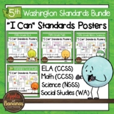 Washington State Fifth Grade Learning Standards Posters BUNDLE