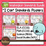 Washington State Fourth Grade Learning Standards Posters BUNDLE