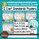 Washington State Kindergarten Learning Standards Posters BUNDLE