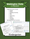 Washington State Kindergarten Standards checklist Common C