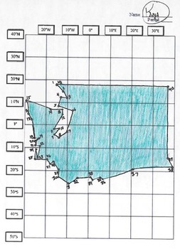 Washington State Latitude and Longitude Coordinates Puzzle - 41 Points