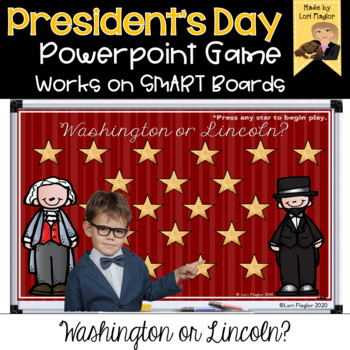 Preview of Presidents Day - Washington or Lincoln Powerpoint Game