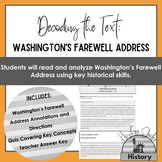 Washington's Farewell Address: Primary Source Analysis and Quiz