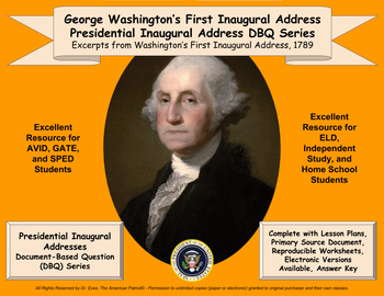 Preview of Washington's First Inaugural Address - DBQ - PPTX - Ready for 1-to-1 Devices